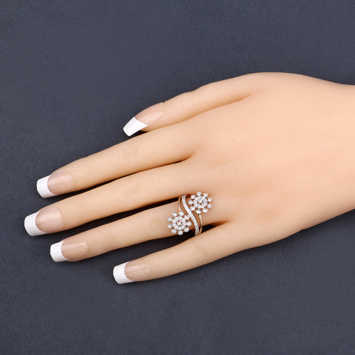 Bids.com 0.56 Carat Genuine White Diamond 14K Yellow Gold Ring (E-F Color, SI1-SI2 Clarity) Rings