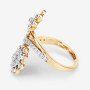Bids.com 0.56 Carat Genuine White Diamond 14K Yellow Gold Ring (E-F Color, SI1-SI2 Clarity) Rings