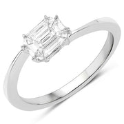 Bids.com 0.33 Carat Genuine White Diamond 18K White Gold Ring (F-G Color, VVS-VS Clarity) Rings