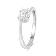 Bids.com 0.33 Carat Genuine White Diamond 18K White Gold Ring (F-G Color, VVS-VS Clarity) Rings