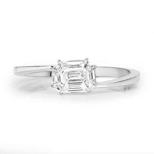 Bids.com 0.33 Carat Genuine White Diamond 18K White Gold Ring (F-G Color, VVS-VS Clarity) Rings