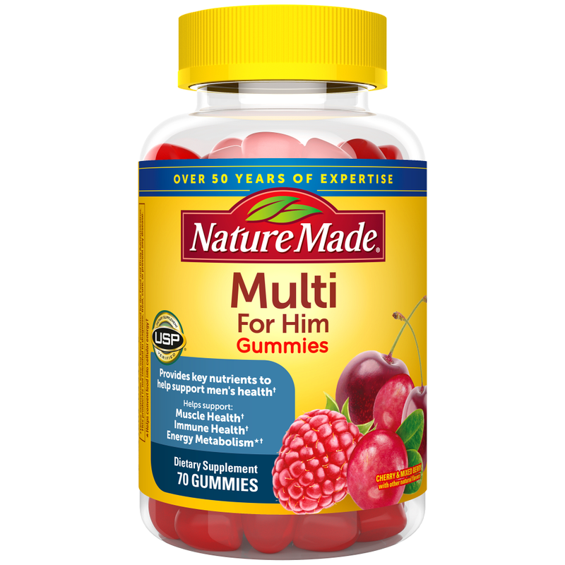 Nature Made Nature Made For Him Multivitamin Gummies - 70ct Vitamins & Supplements