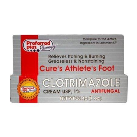 Clotrimazole Clotrimazole Preferred Plus Antifungal Cream 1 Percent, 1 Oz Medicine Cabinets