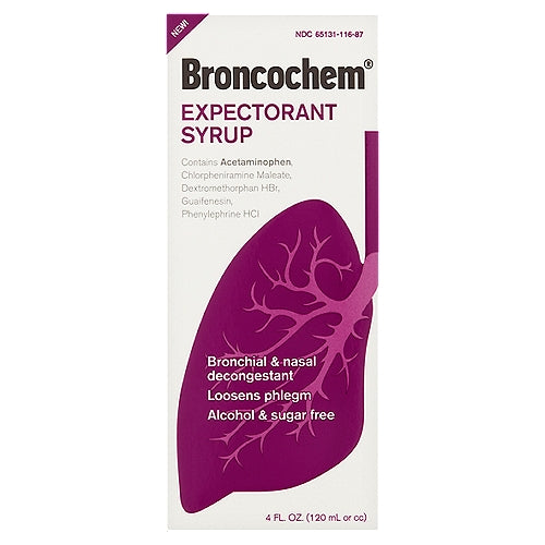 Broncochem Broncochem II Expectorant Syrup, 4 Oz Health & Beauty