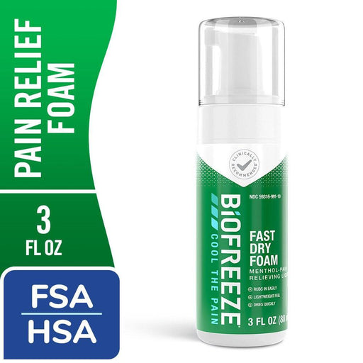 Biofreeze Biofreeze Pain Relief Fast Dry Foam, 3 Oz Health & Beauty