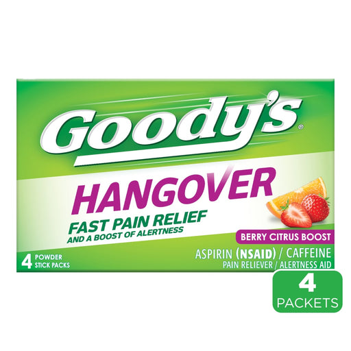 Goody's Goody's Hangover Aspirin Fast Pain Relief Powder Stick Packs, Berry Citrus Boost Personal Care