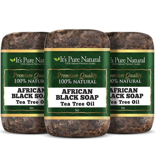 It's Pure Natural It's Pure Natural African Black Soap Tea Tree Oil 5 Oz Health & Beauty