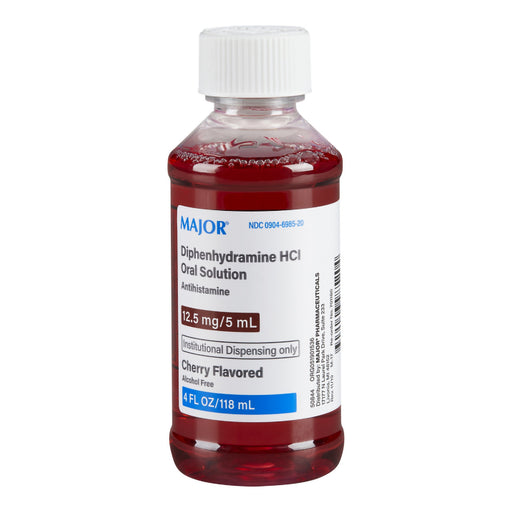 Major Major Diphenhydramine HCI 12.5mg/5 mL Oral Solution Cherry 4 Oz Health & Beauty