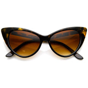 zeroUV Womens Fashion Hot Tip Pointed Vintage Cat Eye Sunglasses 8371 Sunglasses