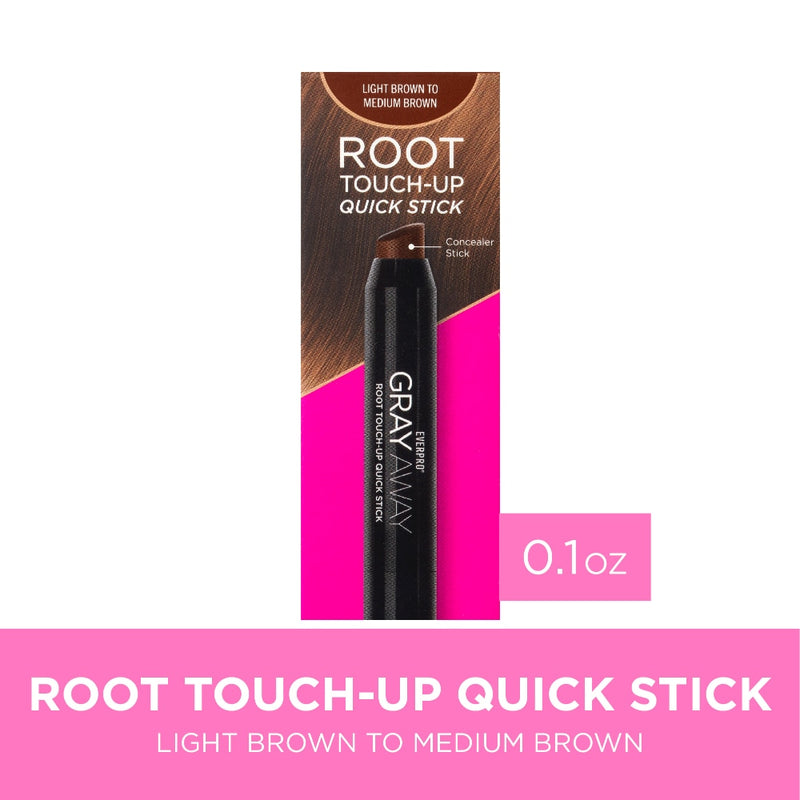 Everpro Everpro Gray Away Root Touchup Quick Stick, Light Brown, 0.1 Oz Hair Color
