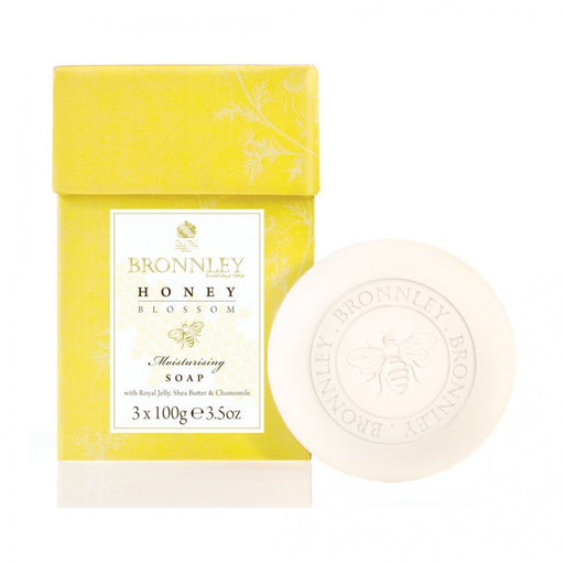 0 Honey Blossom Box Of 3 Soaps By Bronnley (100gea Soap Box) Soap & Lotion Dispensers