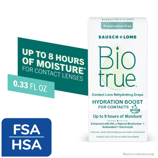 Biotrue Biotrue® Hydration Boost Contact Lens Rehydrating Drops – 0.33 Fl Oz Personal Care
