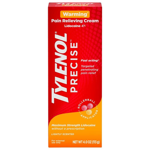 Tylenol Tylenol Precise Pain Relieving Cream, Warming Relief, Non-Greasy, 4 oz Medicine & Drugs