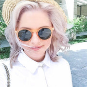 zeroUV 1920's P3 Dapper Vintage Inspired Round Sunglasses Sunglasses