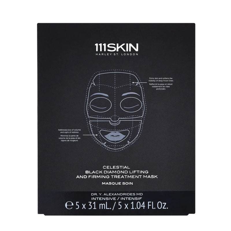 Nava Beauty 111SKIN Celestial Black Diamond Lifting and Firming Treatment Mask Box Masks Dark Slate Gray Default Title