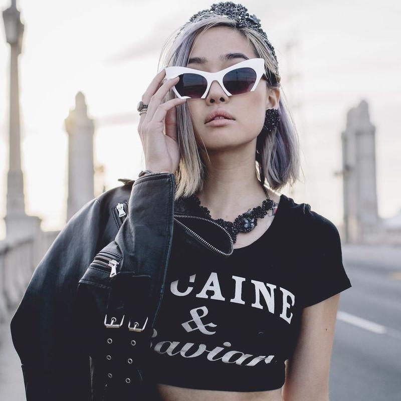 zeroUV Women's Modern Cat Eye Bottom Cut Sunglasses 9232 Sunglasses