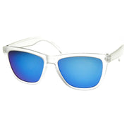 zeroUV Rad Action Sports Mirrored Lens Horned Rim Sunglasses 8647 Sunglasses