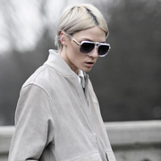 zeroUV Retro 1980's Fashion Disco Square Aviator Sunglasses 9260 Sunglasses