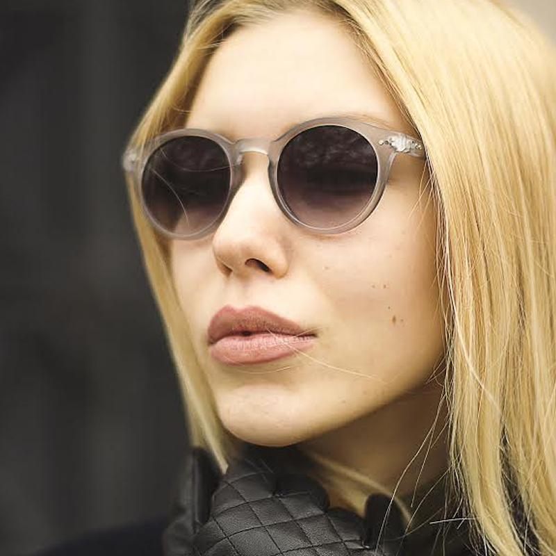 zeroUV Vintage Inspired Key Hole Round Spectacles P3 Sunglasses 7055 Sunglasses