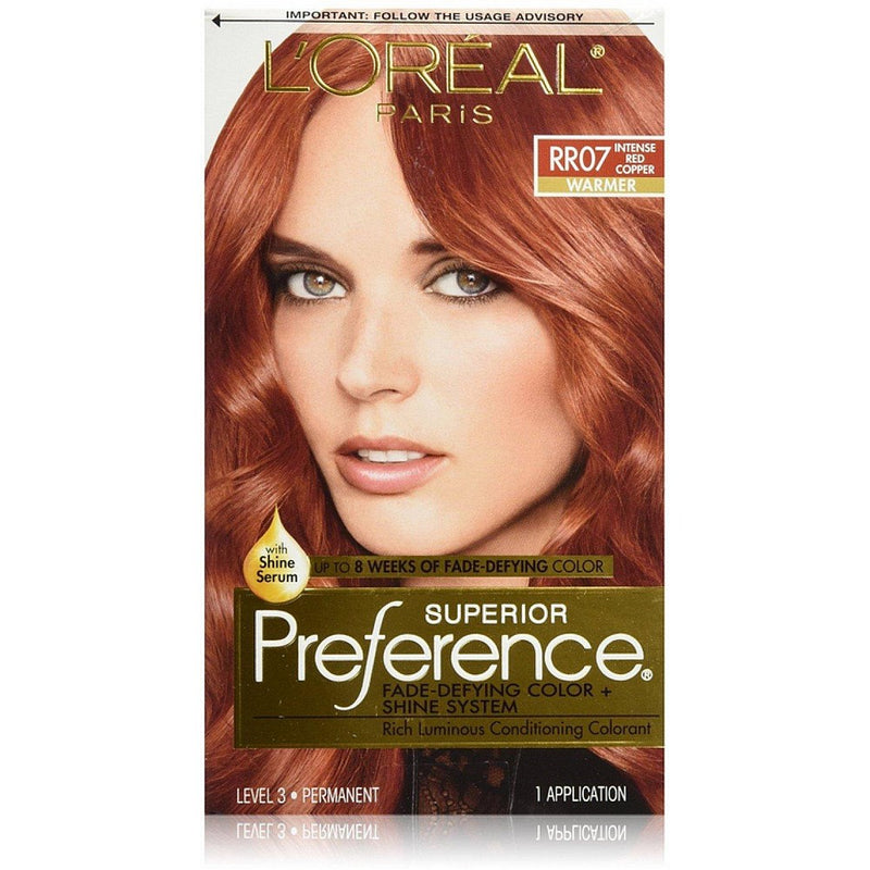 Superior Preference Superior Preference L'Oreal Paris Warmer RR07 Intense Red Copper Hair Color 1 Hair Color Saddle Brown