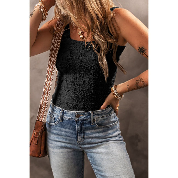 Square Neck Wide Strap Tank