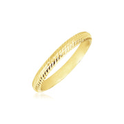 Bids.com 14k Yellow Gold Textured Comfort Fit Wedding Band Rings
