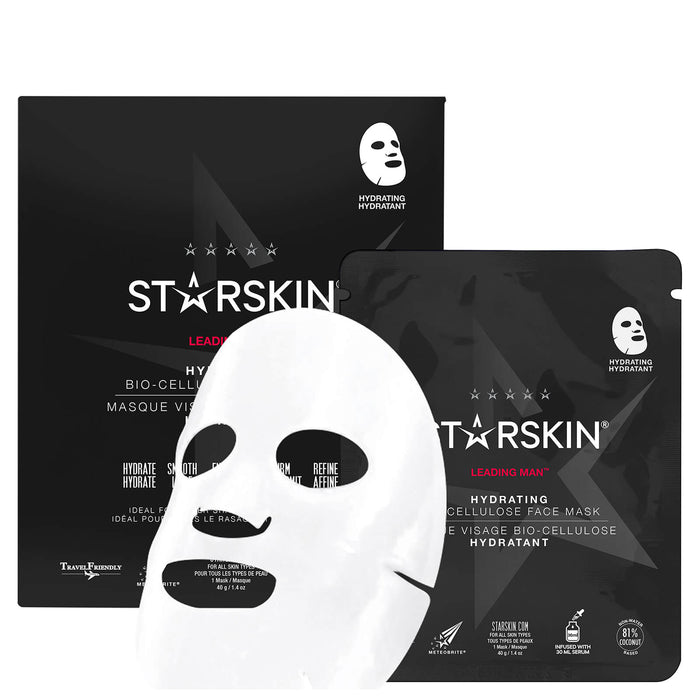 STARSKIN Leading Man Hydrating Coconut Bio-Cellulose Second Skin Face Mask 40g