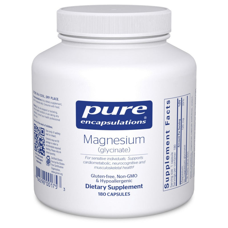 Pure Encapsulations Pure Encapsulations Magnesium Glycinate 120 Mg, 180 Capsules Vitamins & Supplements