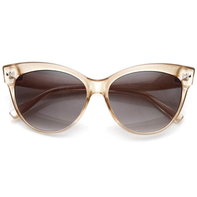 zeroUV High Pointed Tip Inset Frame Oversize Cat Eye Sunglasses 8462 Sunglasses