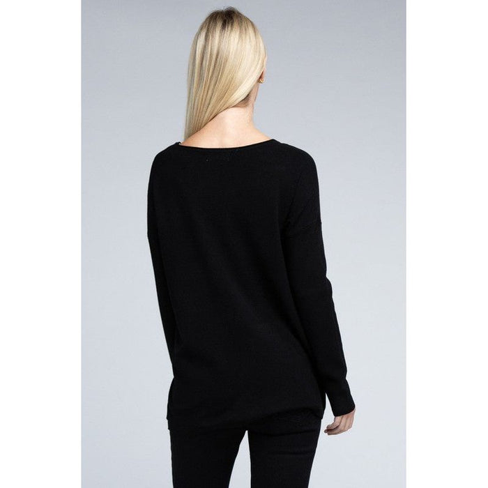 Viscose Front Pockets Sweater