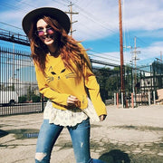 zeroUV Cute Metal Heart Shape Rainbow Color Lens Sunglasses 9205 Sunglasses