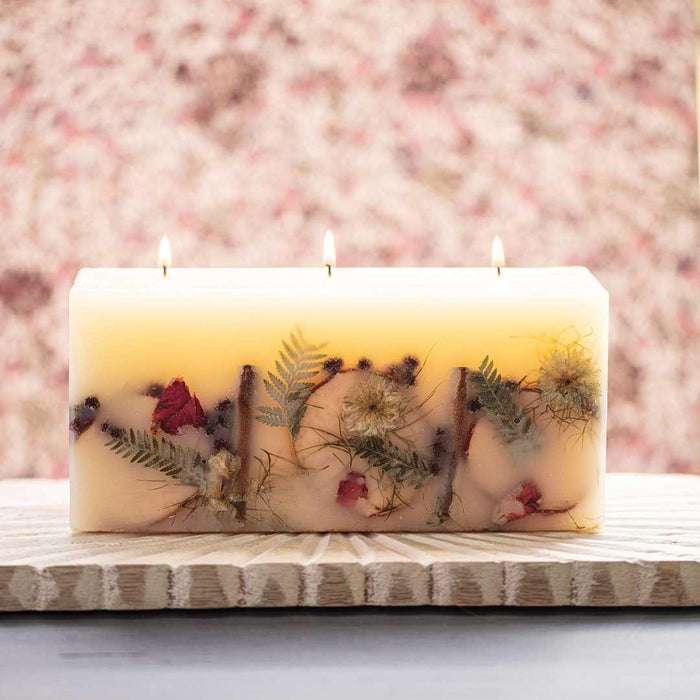 Spicy Apple Brick Botanical Candle