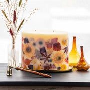 Rosy Rings Gold Centerpiece Botanical Candle Plate Candle Plate