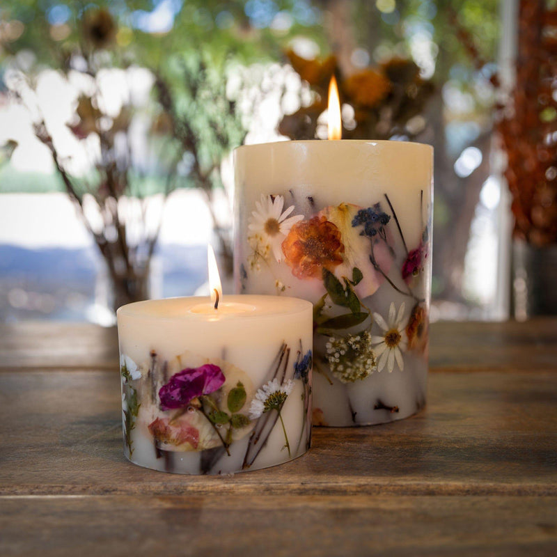 Rosy Rings Apricot Rose Petite Oval Botanical Candle Petite Botanical Candle