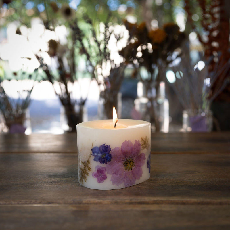 Rosy Rings Roman Lavender Petite Oval Botanical Candle Petite Botanical Candle