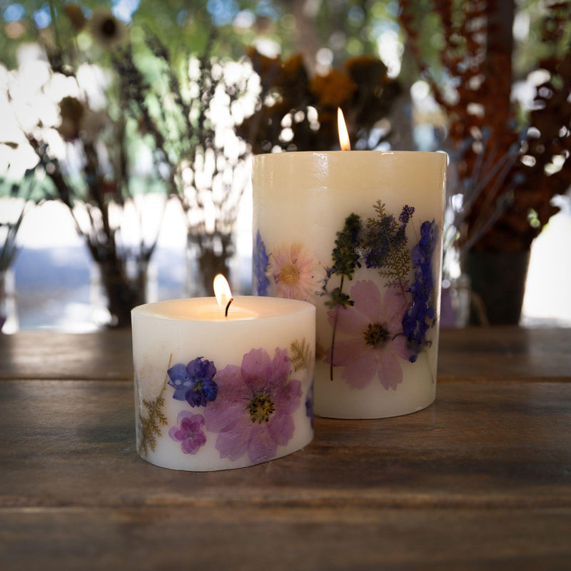Rosy Rings Roman Lavender Petite Oval Botanical Candle Petite Botanical Candle