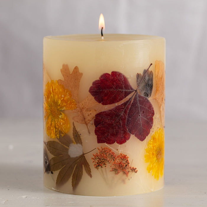 Harvest Pumpkin Small Round Botanical Candle