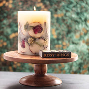 Rosy Rings Spicy Apple Small Round Botanical Candle Small Botanical Candle