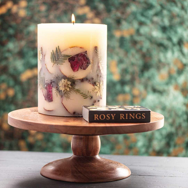 Rosy Rings Spicy Apple Small Round Botanical Candle Small Botanical Candle