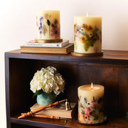 Rosy Rings Accent Botanical Candle - Apricot Rose Small Botanical Candle