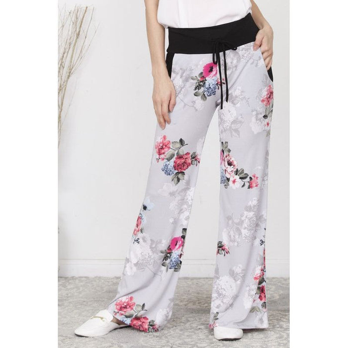 Floral Drawstring Pants