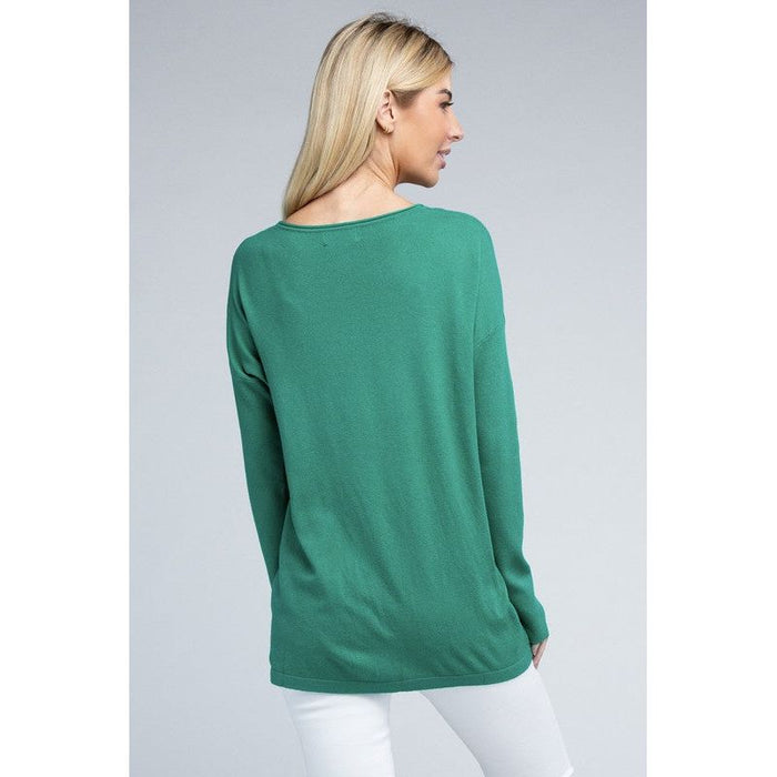 Viscose Front Pockets Sweater