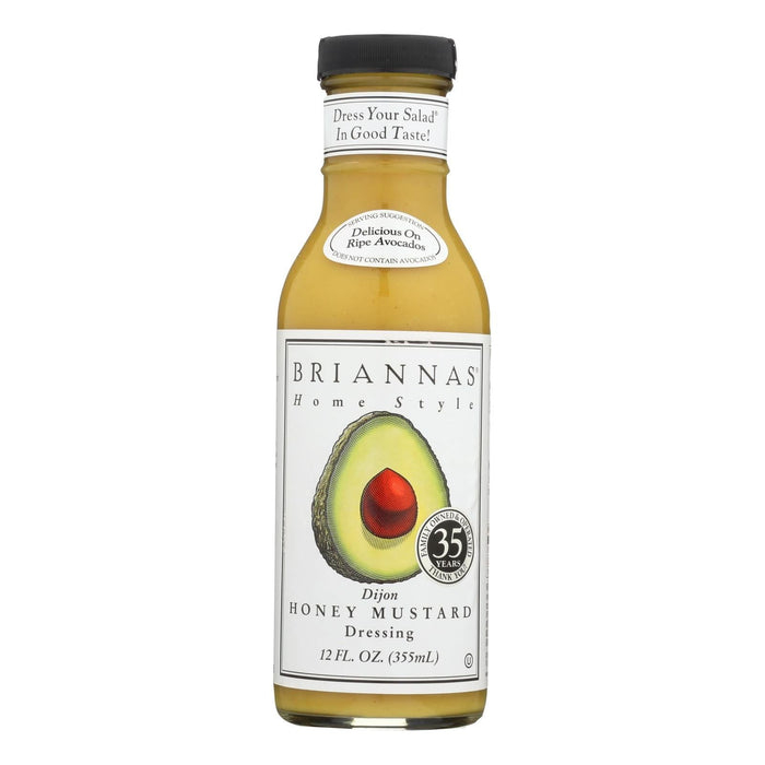 Cozy Farm - Brianna'S Dijon Honey Mustard Salad Dressing - 6 Pack Of 12 Fl Oz Bottles