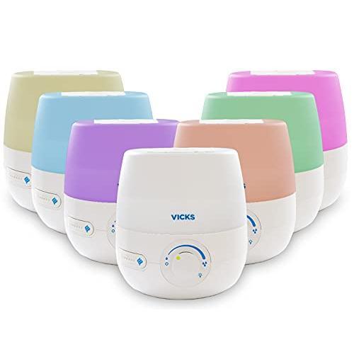 Vicks Vicks 0.6 Gallon Natural Care Cool Mist Ultrasonic Humidifier 200 Sq Ft White VUL530 Health Care