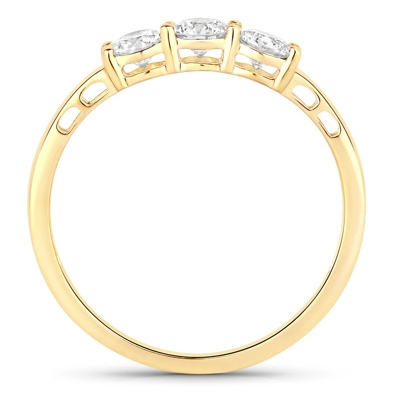 Bids.com 0.51 Carat Genuine Lab Grown Diamond 14K Yellow Gold Ring Rings