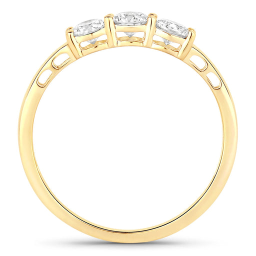 Bids.com 0.51 Carat Genuine Lab Grown Diamond 14K Yellow Gold Ring Rings