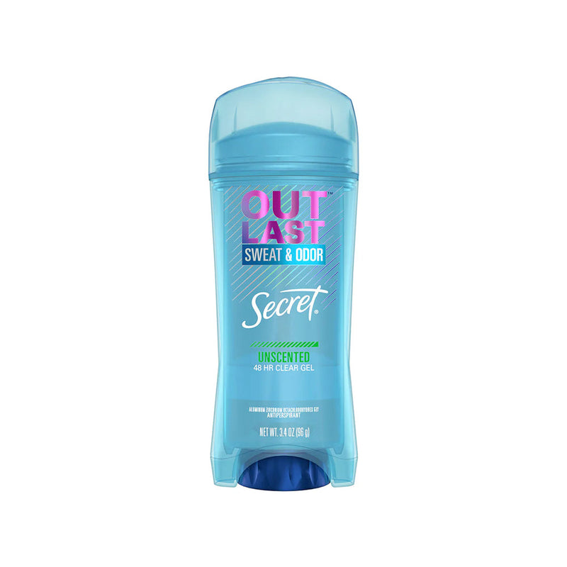 Secret Secret Outlast Clear Gel Antiperspirant & Deodorant For Women Unscented - 2.6oz Deodorant