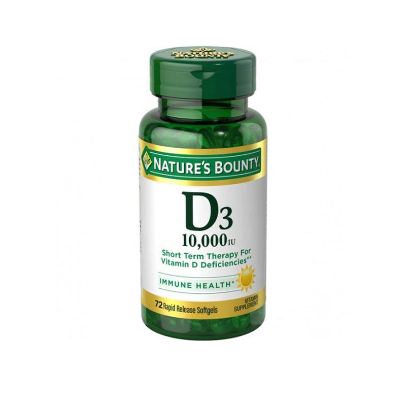 Nature's Bounty Nature's Bounty Vitamin D3, Immune Health, 250 Mcg, Rapid Release Softgels Vitamins & Supplements