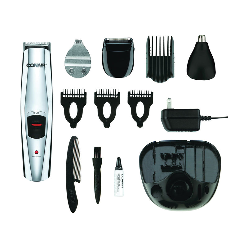 Conair Conair Man Trimmer, All In 1, Rechargeable Shaving & Grooming White Smoke