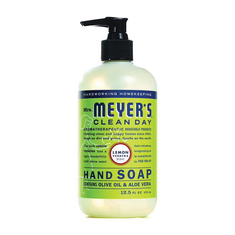 Mrs. Meyer's Mrs. Meyer's Clean Day Liquid Hand Soap Lemon Verbena Scent - 12.5 Fl Oz Liquid Hand Soap White Smoke